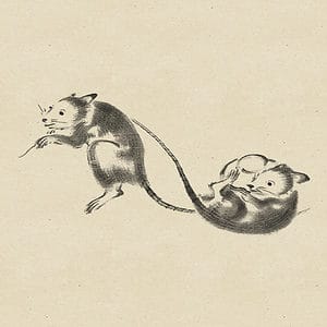 Ito, Jakuchu. Marriage of Mice. 1794.
